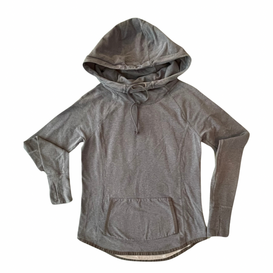 Athleta Hooded Long Sleeved Pullover with Thumb Holes and Kangaroo Pocket, Size Small