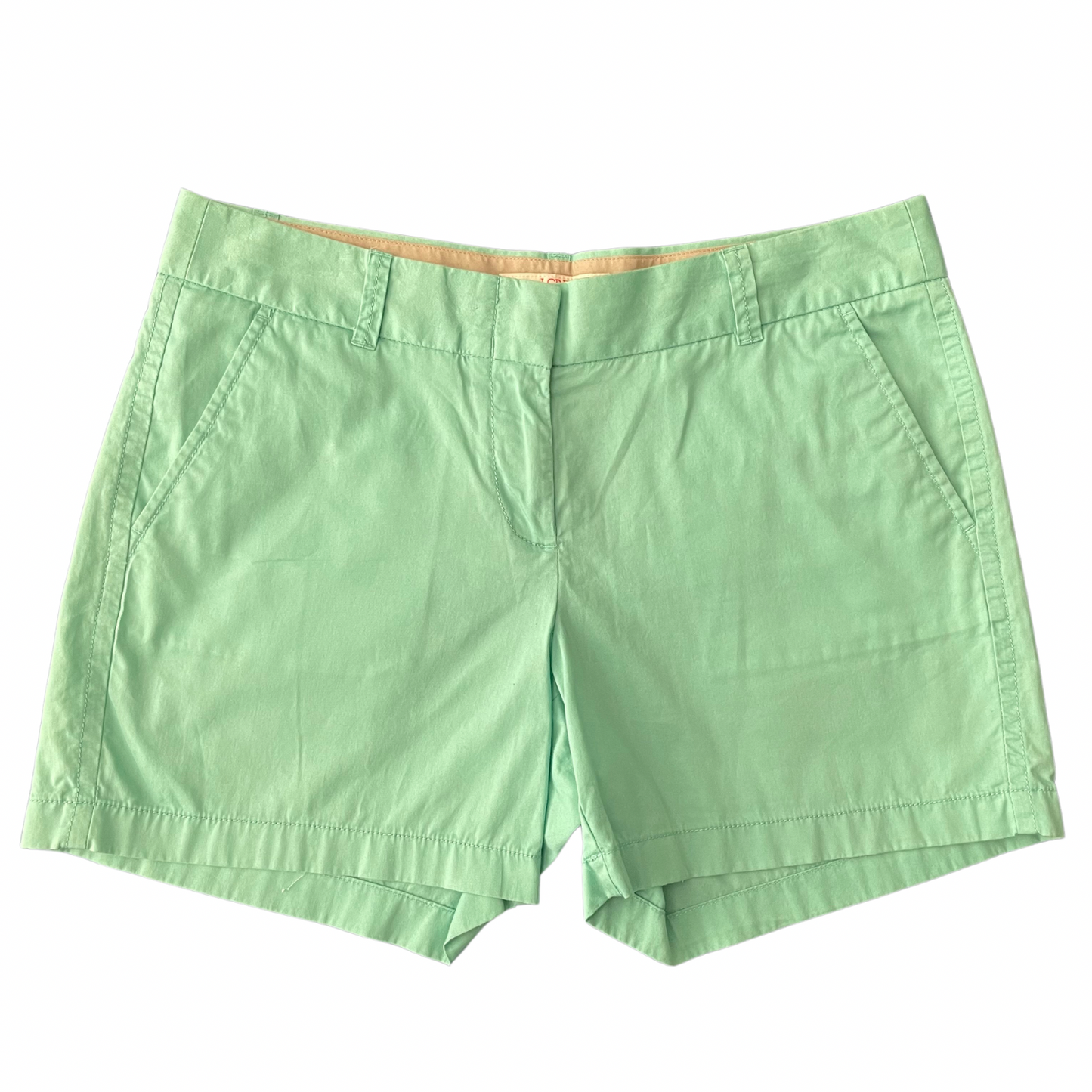 J.Crew Teal Chino Shorts, 5" inseam, Size 6